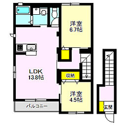 ヴィル・ブランシェ 2階