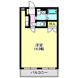 アストラーレ 1Kの間取図画像