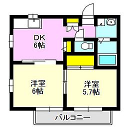 ガーデンクレスト 2階