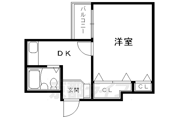 第2正美堂ビル 503｜京都府京都市中京区壬生坊城町(賃貸マンション1K・5階・25.78㎡)の写真 その2