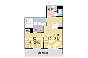 ＨＡＢＩＴＥＲ　御所西 103 ｜ 京都府京都市上京区茶屋町（賃貸マンション1LDK・1階・47.01㎡） その2