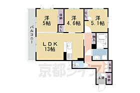 京都府京都市右京区西京極郡醍醐田町（賃貸マンション3LDK・2階・68.88㎡） その2