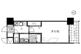 京都府京都市下京区七条御所ノ内南町（賃貸マンション1K・8階・25.65㎡） その2