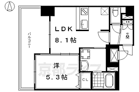 京都府京都市下京区上五条町（賃貸マンション1DK・6階・34.04㎡） その2