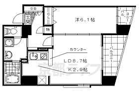 京都府京都市右京区西院東中水町（賃貸マンション1LDK・5階・44.70㎡） その2