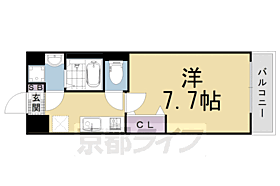 京都府京都市下京区東塩小路町（賃貸マンション1K・8階・24.72㎡） その2