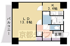 京都府京都市下京区永倉町（賃貸マンション1K・3階・42.18㎡） その2