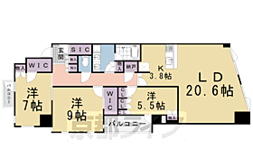 京都府京都市下京区四条堀川町（賃貸マンション3LDK・2階・110.41㎡） その2