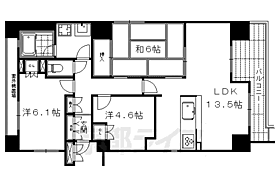 パラドール御所南 405 ｜ 京都府京都市中京区瓦之町（賃貸マンション3LDK・4階・68.88㎡） その2