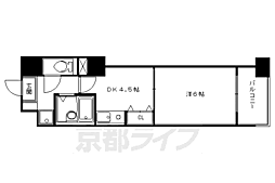エスリード河原町第3 1DKの間取図画像