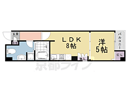 Ｍｏｒｅ　河原町 3階1LDKの間取り