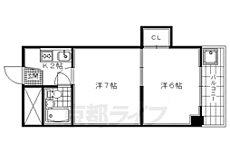 カーサ　ベラ 4階2Kの間取り
