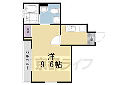 エスパシオ梅津 1階1Kの間取り