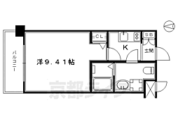 JR東海道・山陽本線 京都駅 徒歩2分の賃貸マンション 3階1Kの間取り