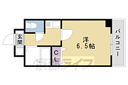 プレサンス京都二条城前 4階1Kの間取り
