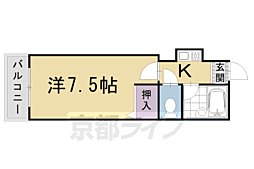 ラ・レジデンス・ペルシュワール 3階1Kの間取り