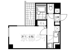 スクエア烏丸御池 10階1Kの間取り