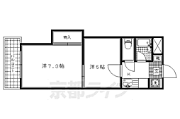 Requie智恵光院 2Kの間取図画像