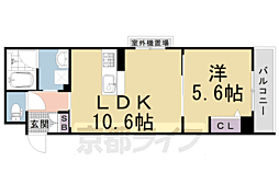 PlumBlossom 1LDKの間取図画像
