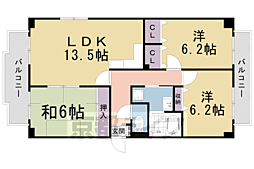 ツイン双ケ丘 3LDKの間取図画像