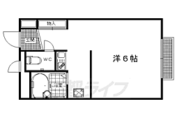 レオパレスフォレスト 1Kの間取図画像