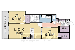 シャーメゾン環II 2LDKの間取図画像