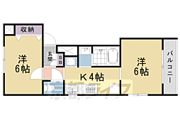 八廣ビル 2Kの間取図画像