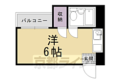 ハイツシャンピニオン 1Kの間取図画像