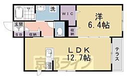 西中合町チェルシー・ハウス 1LDKの間取図画像