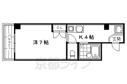 グランドソレーユ 1Kの間取図画像