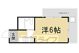セントラルシティーハイツ 1Kの間取図画像