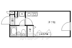 ライオンズマンション京都西洞院 ワンルームの間取図画像