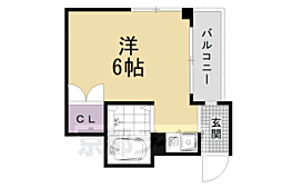 コーポセリバシー 1Kの間取図画像