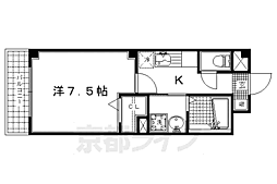 カーサラ・ムータ 1Kの間取図画像