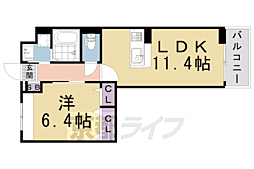エムアイヒルズ 1LDKの間取図画像