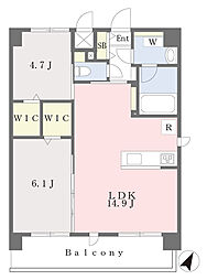 Ａｒｉｓｔａ箱崎 4階2LDKの間取り