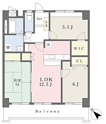 ピアザ橘 3LDKの間取図画像