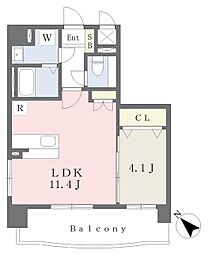 スタンドリバーオレンジ 1LDKの間取図画像