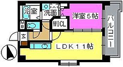 K.313fukuoka 1LDKの間取図画像