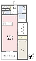 CUBE SUCRE内橋 1SLDKの間取図画像