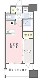 グランフォーレ千早マークスクエアイーストウイング 1LDKの間取図画像