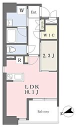 MCG吉塚 1LDKの間取図画像