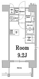 エンクレスト千早 ワンルームの間取図画像