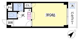 ＡＭＡＮＯ　ＦＬＡＴ 3階1Kの間取り