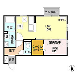 ドルチェ 1LDKの間取図画像