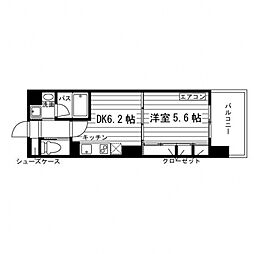 Grand E’terna 仙台木町通 8階1DKの間取り
