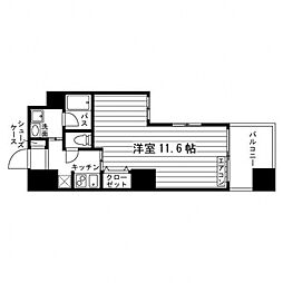 ARTIS仙台木町通 1Kの間取図画像