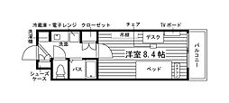 UnisCourt仙台東口2 ワンルームの間取図画像