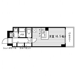 レジディア仙台宮町 ワンルームの間取図画像