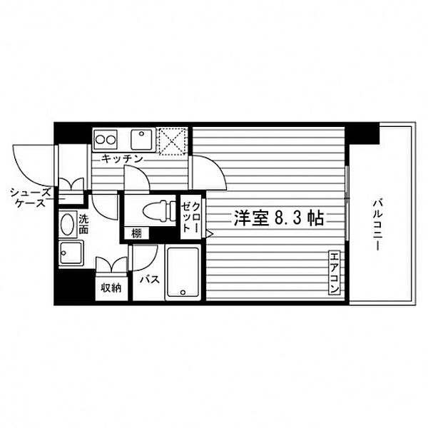 ステーションスクウェア ｜埼玉県川口市川口４丁目(賃貸マンション1K・3階・26.40㎡)の写真 その2